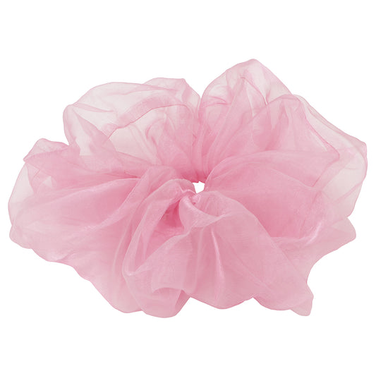 organdy big chouchou pearl fuchsia pink