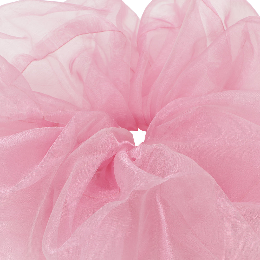 organdy big chouchou pearl fuchsia pink