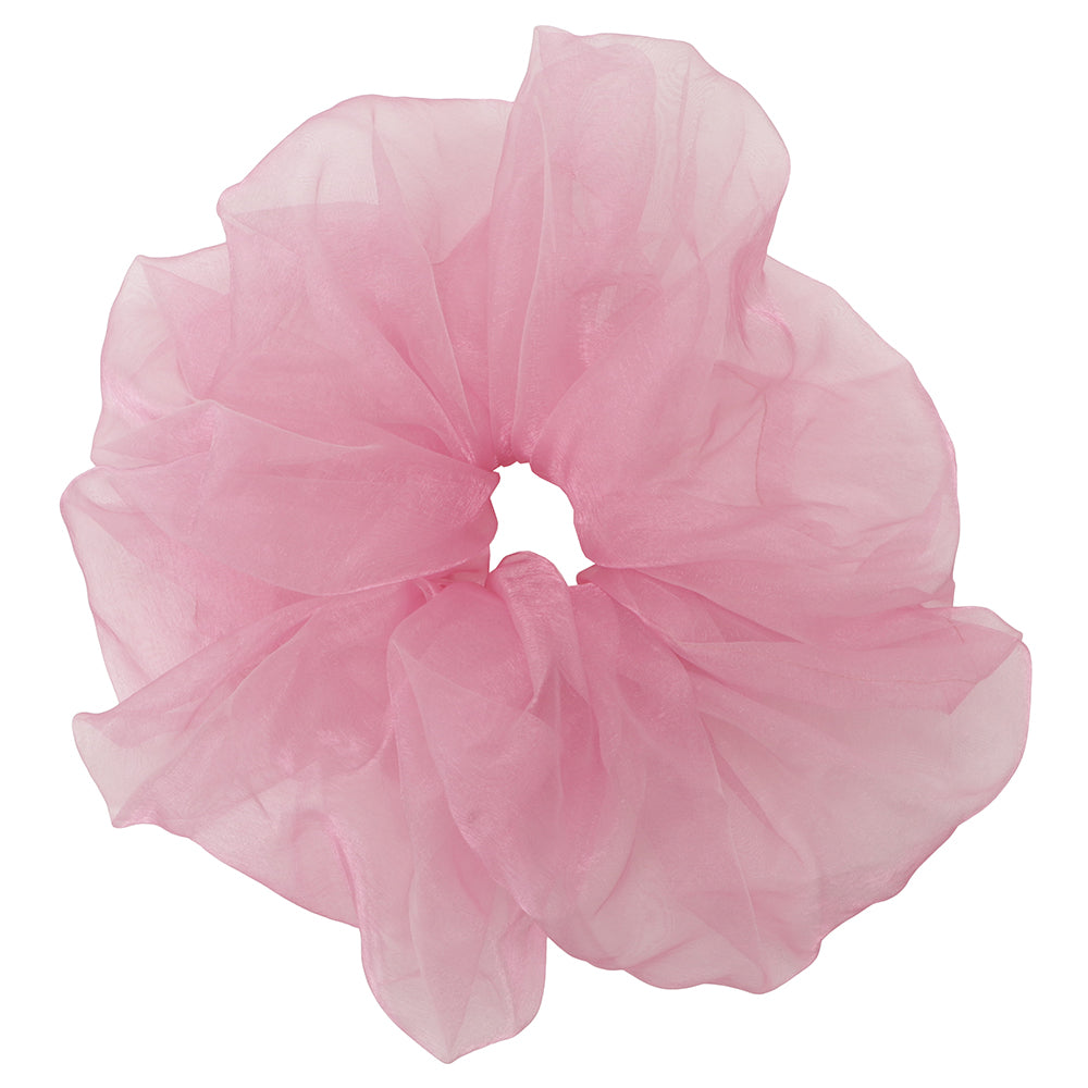 organdy big chouchou pearl fuchsia pink