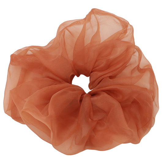 organdy big chouchou brown orange