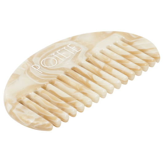 hair comb S stone beige