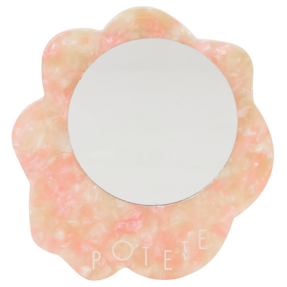 wave mirror pink