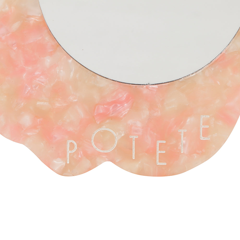 wave mirror pink
