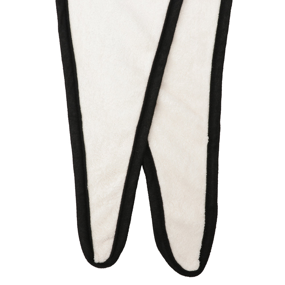 quick hairdry towel white × black
