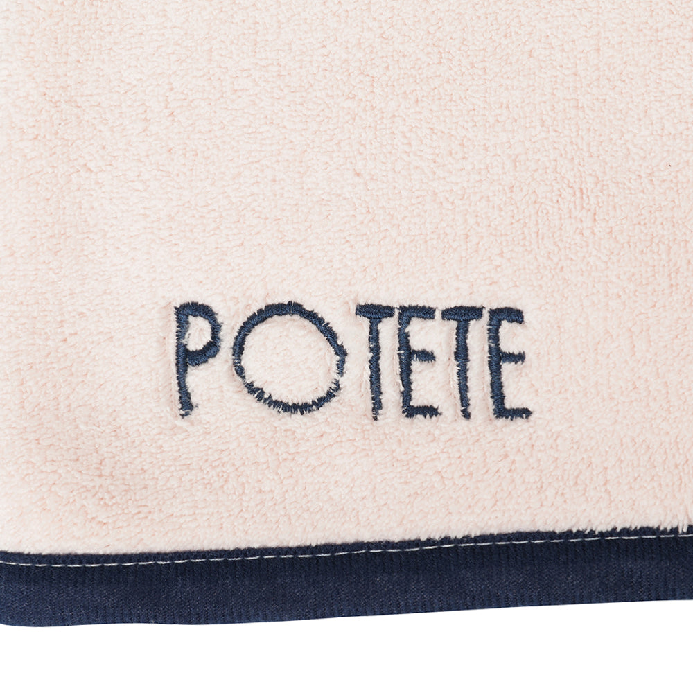 quick hairdry towel pink×navy – POTETE