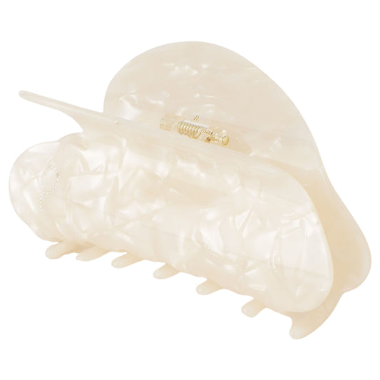 big heart clip white
