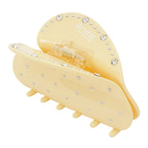 studs heart clip yellow