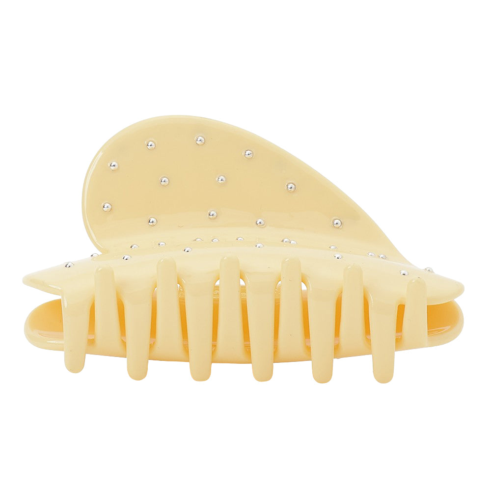 studs heart clip yellow