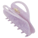 studs big heart clip purple
