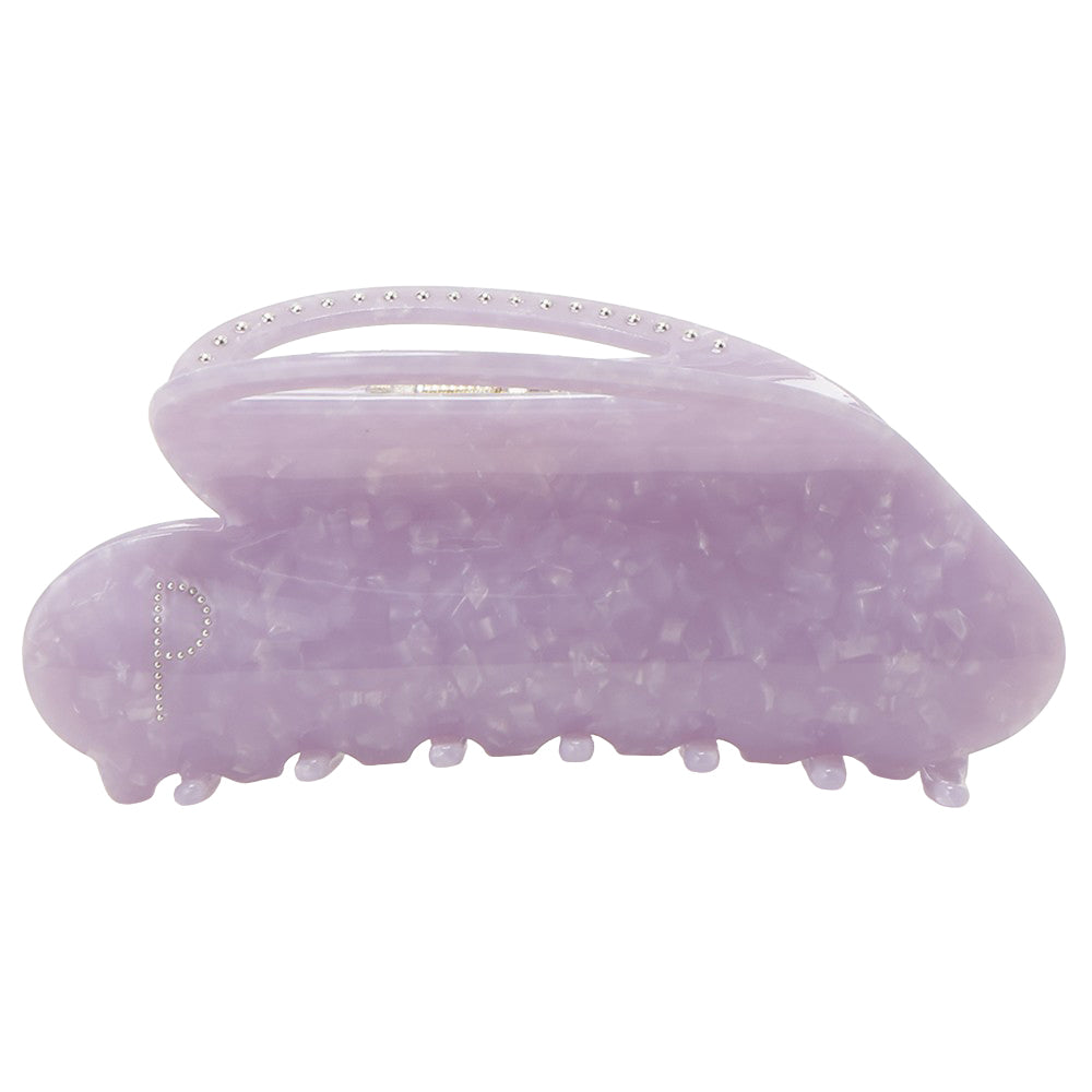 studs big heart clip purple