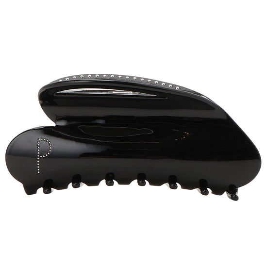 studs big heart clip black