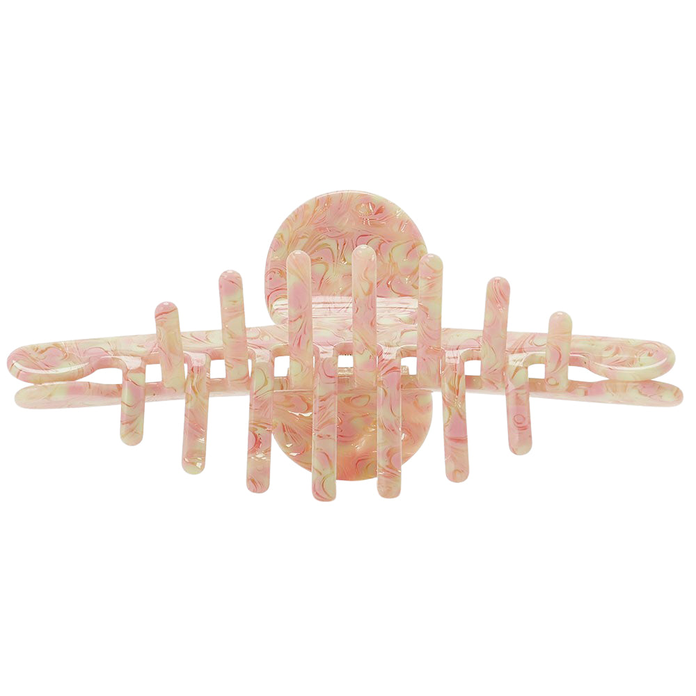 big skinny hair clip candy marble