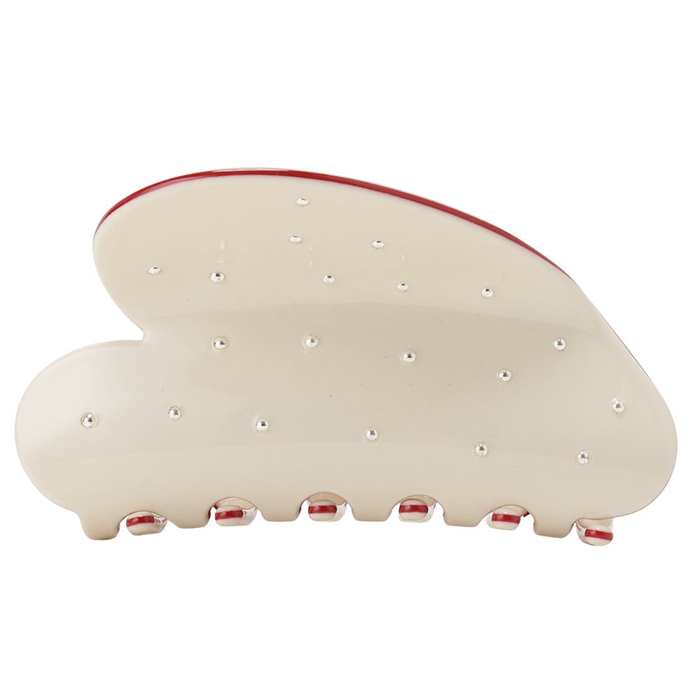 ribbon heart clip strawberry