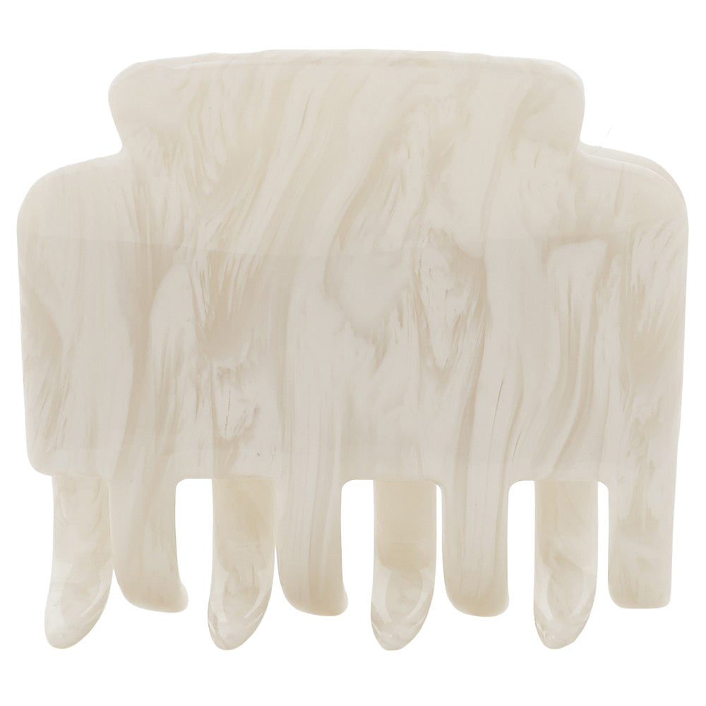 square clip white marble