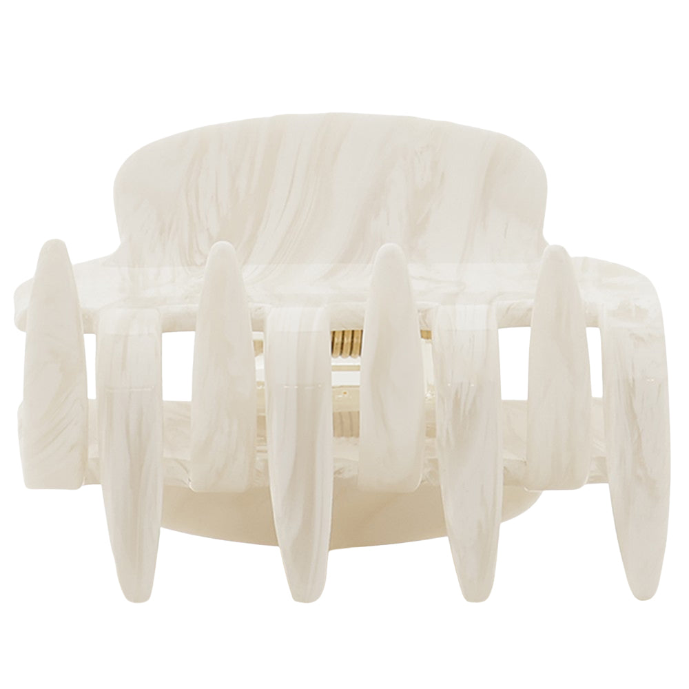 square clip white marble