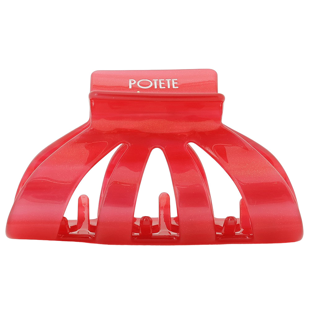 onion hair clip pearl red