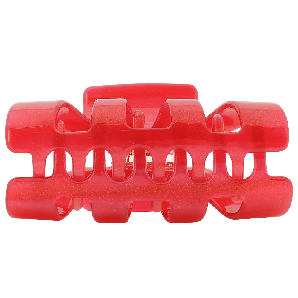 onion hair clip pearl red