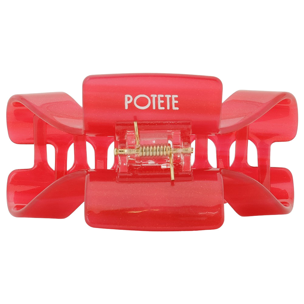 onion hair clip pearl red