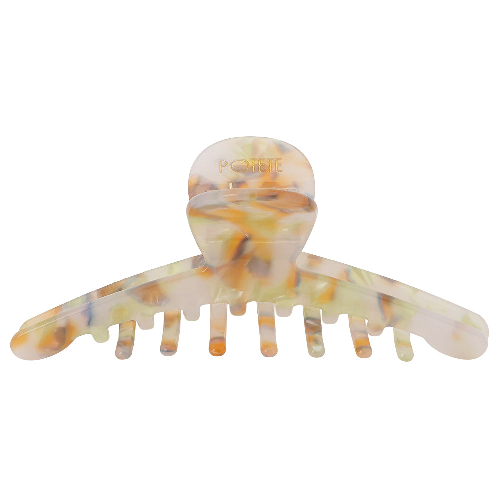 big skinny hair clip pansy mix