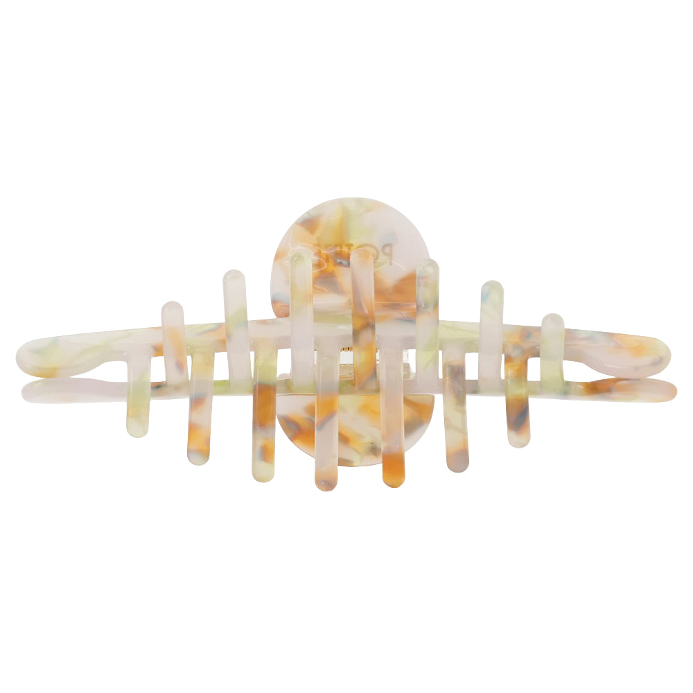 big skinny hair clip pansy mix