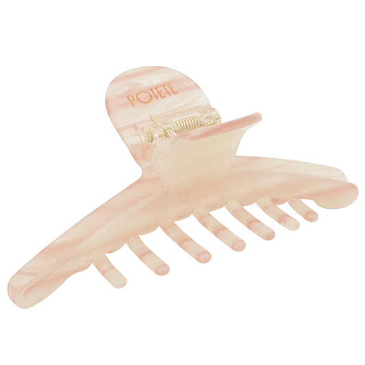 big skinny hair clip pink stripe