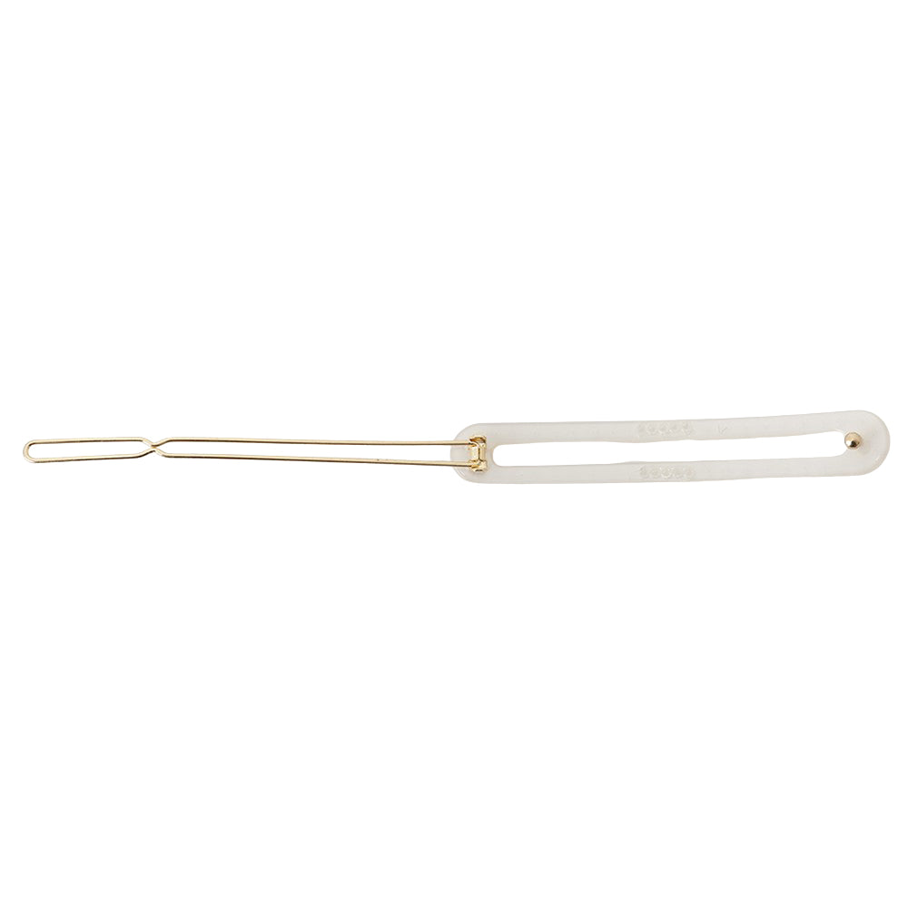 long hair pin set white