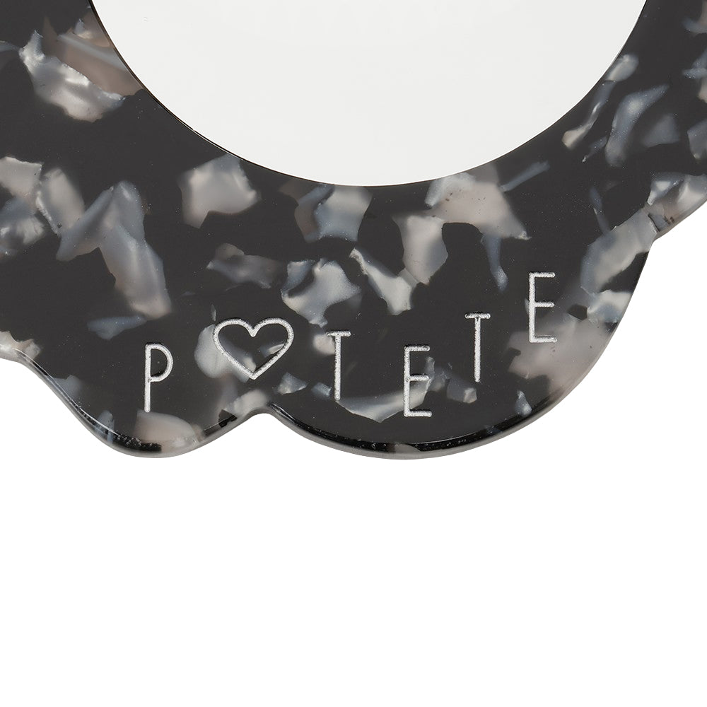 limited wave mirror black &white