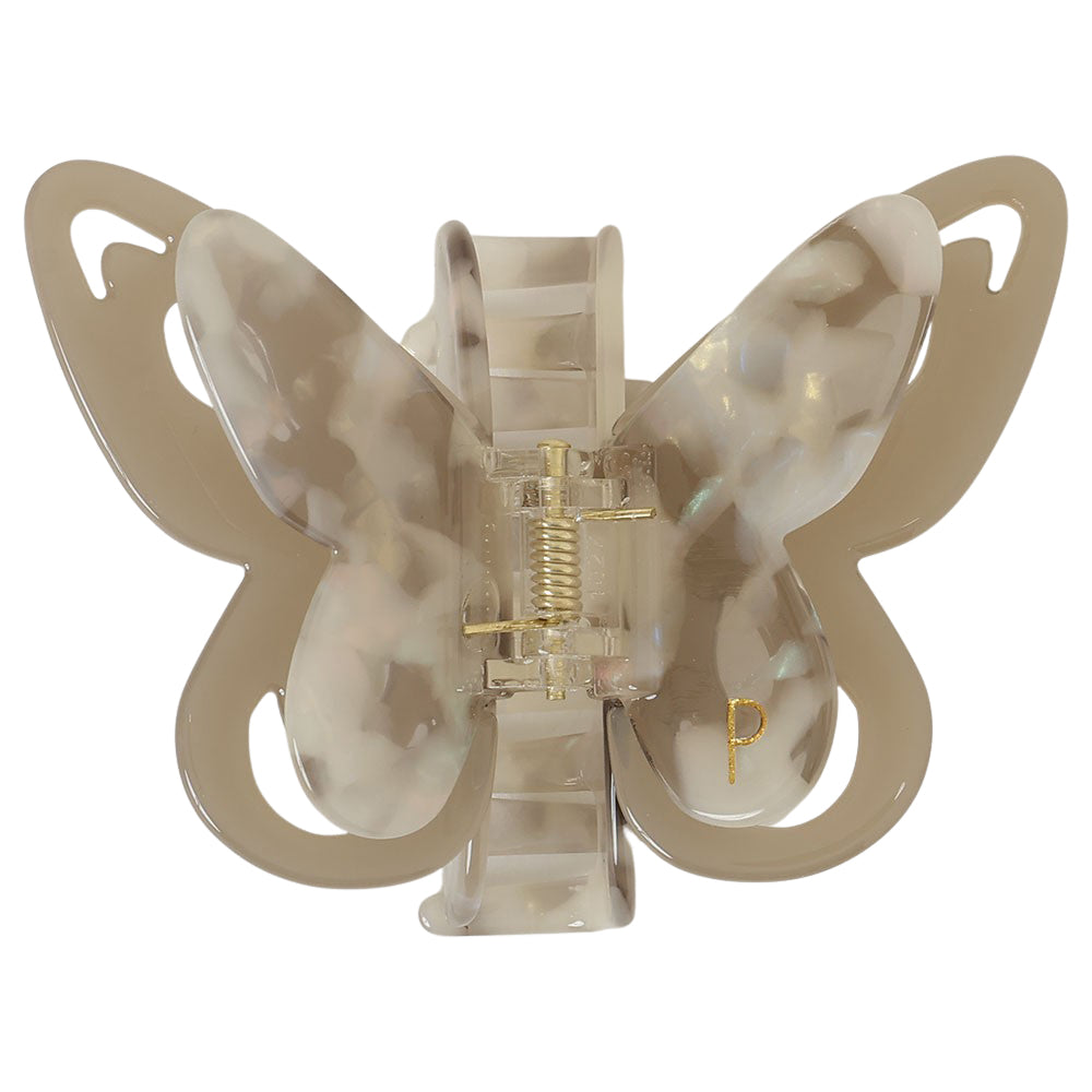 NEW butterfly clip gray