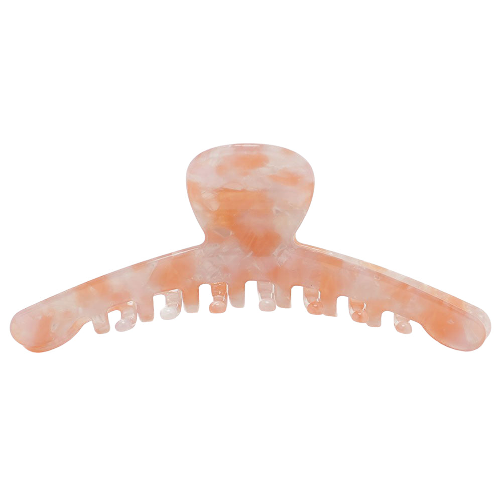 big skinny hair clip coral pink