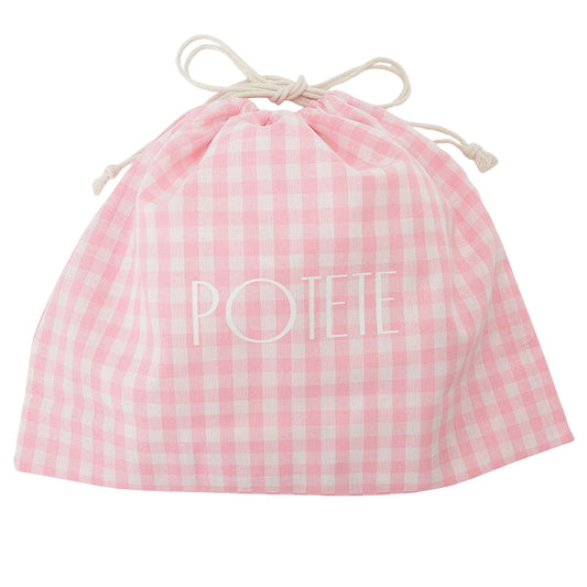 cotton bag pink check