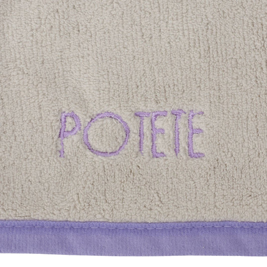 quick hairdry towel light gray× purple