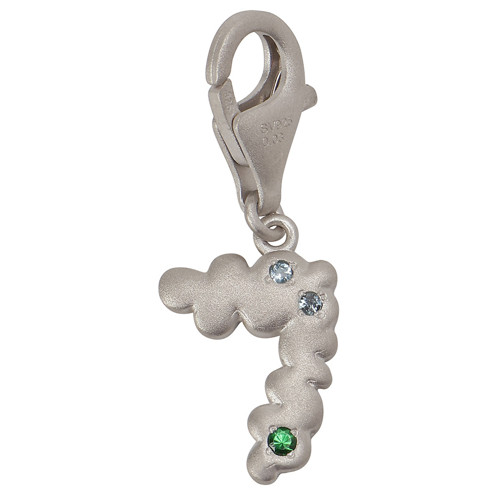 POTETE jewelry  Number charm silver S(stone)