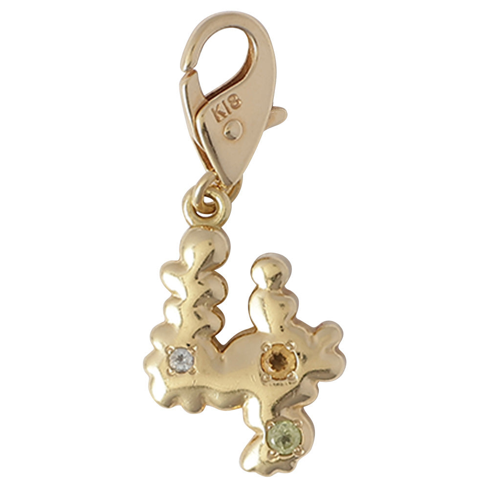 POTETE jewelry  Number charm K18gold S(stone)