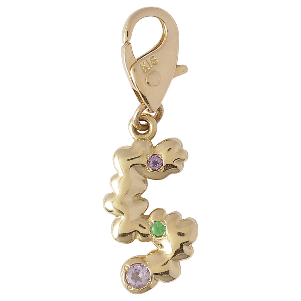 POTETE jewelry  Number charm K18gold S(stone)