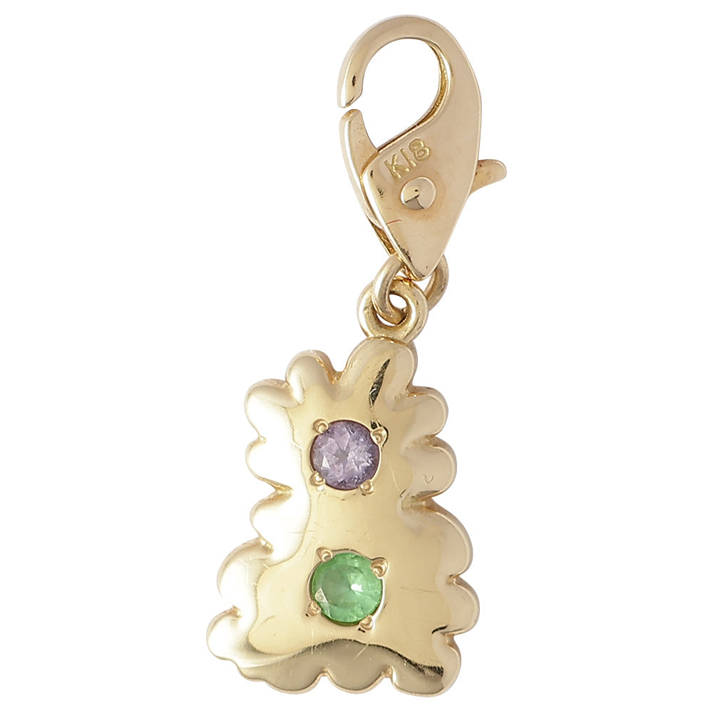 POTETE jewelry  Number charm K18gold S(stone)