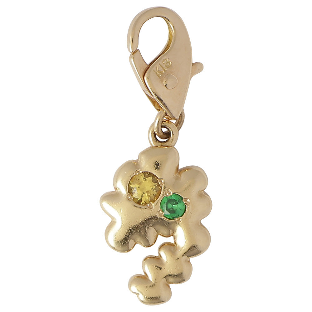 POTETE jewelry  Number charm K18gold S(stone)