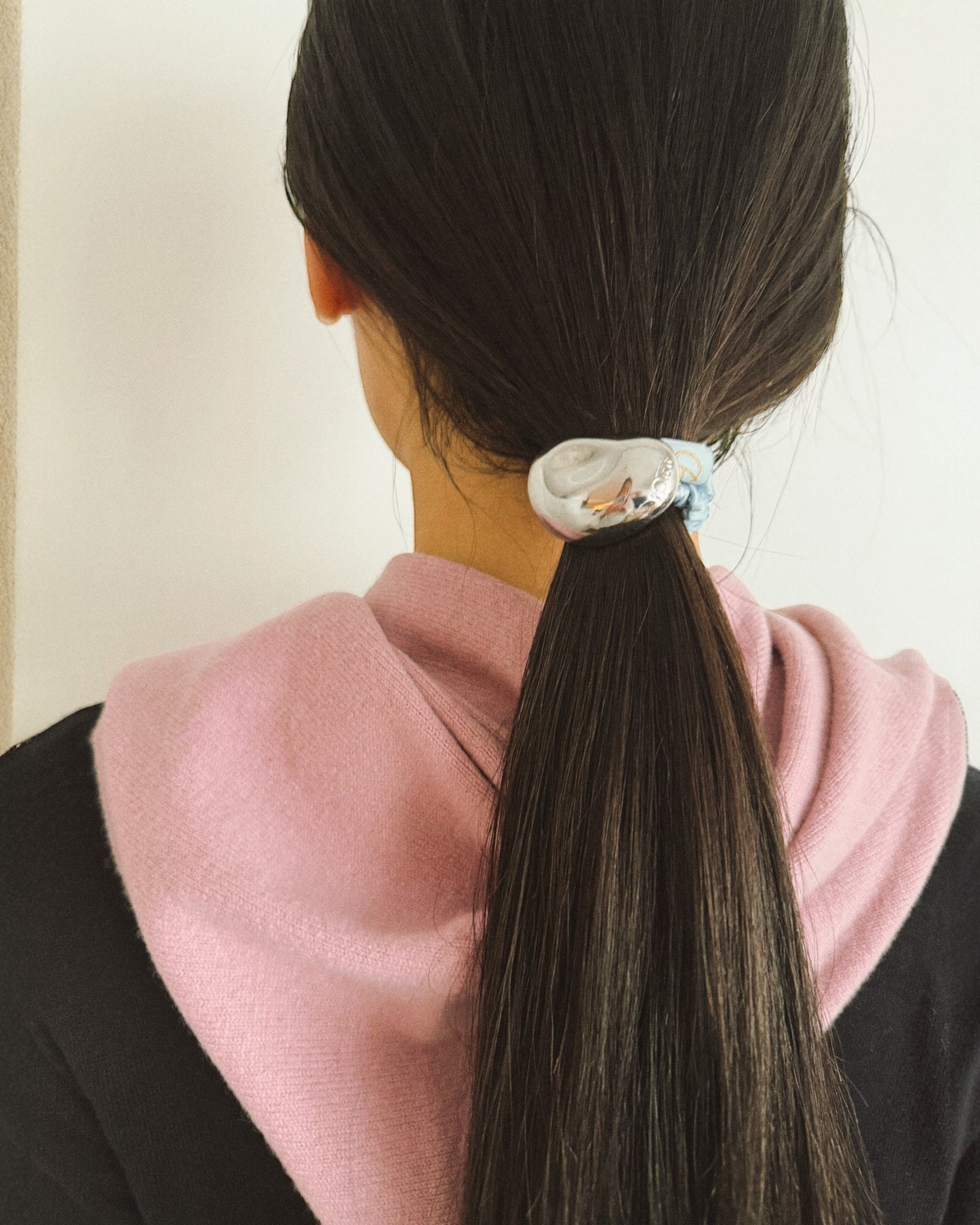 bean metal chouchou silver