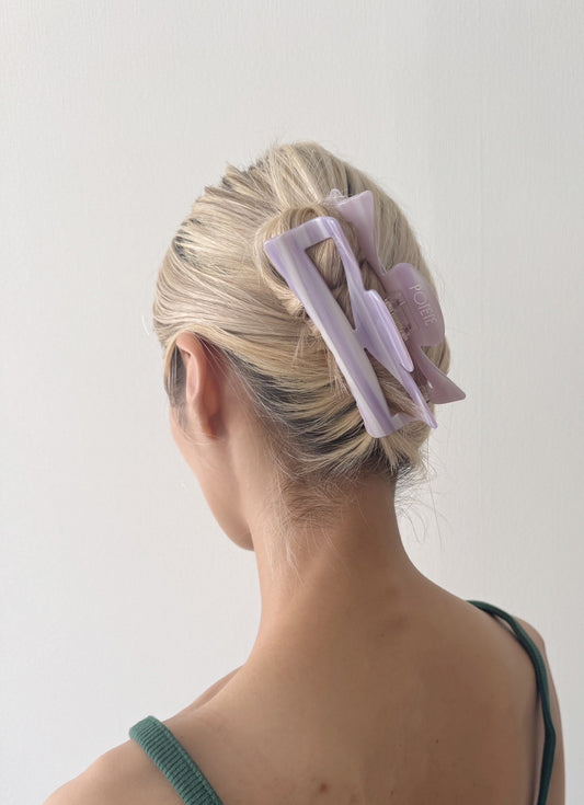 ribbon clip purple