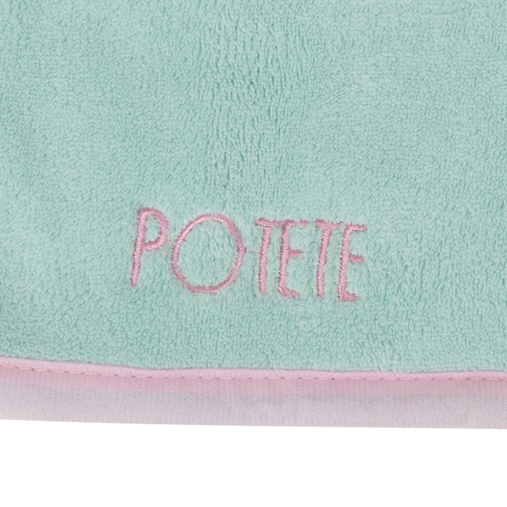 【Kids】quick hairdry towel mint×pink