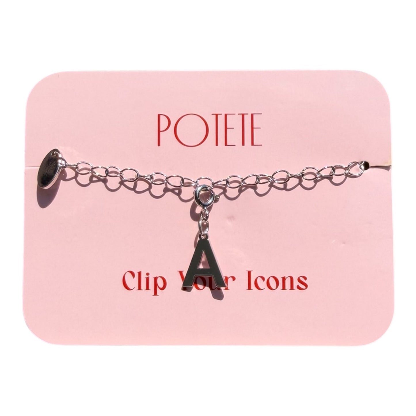 alphabet charm silver