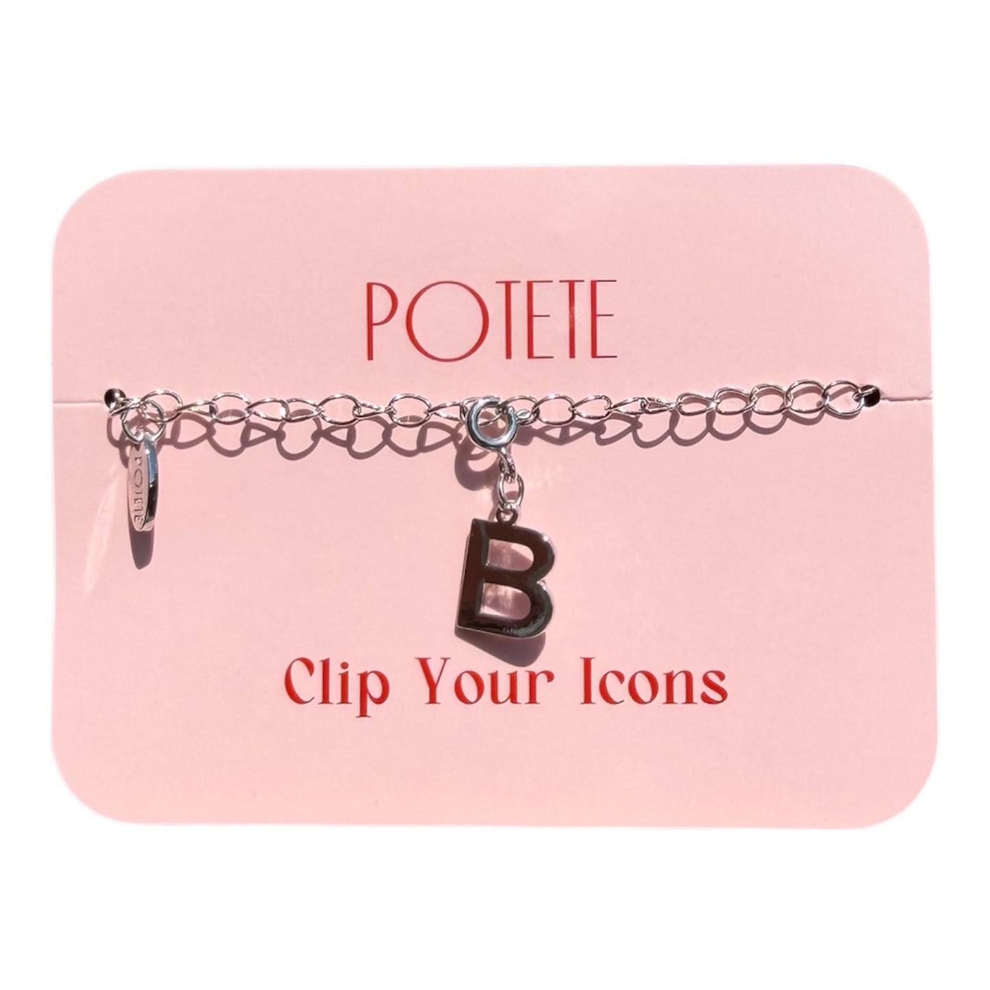 alphabet charm silver