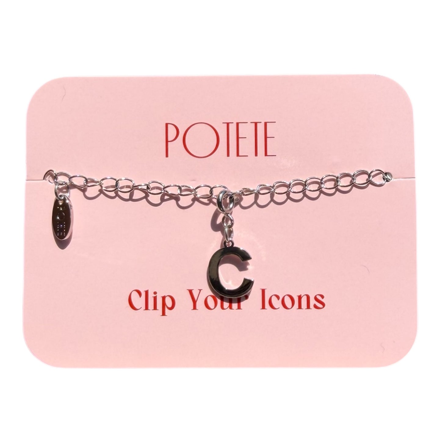alphabet charm silver