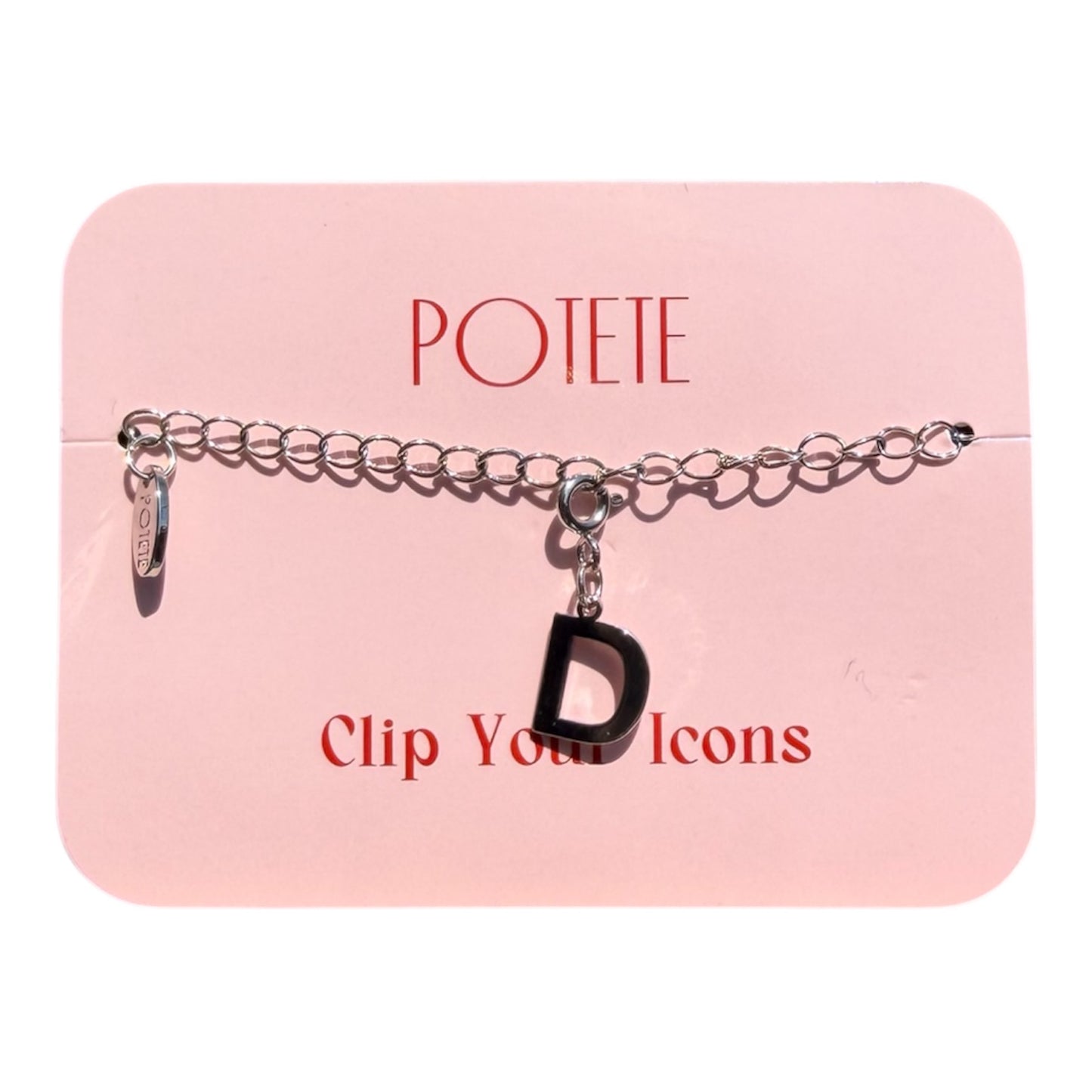 alphabet charm silver