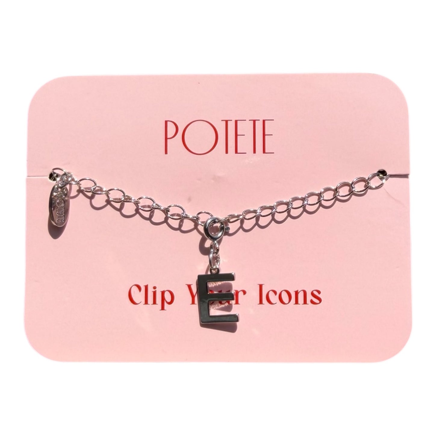 alphabet charm silver