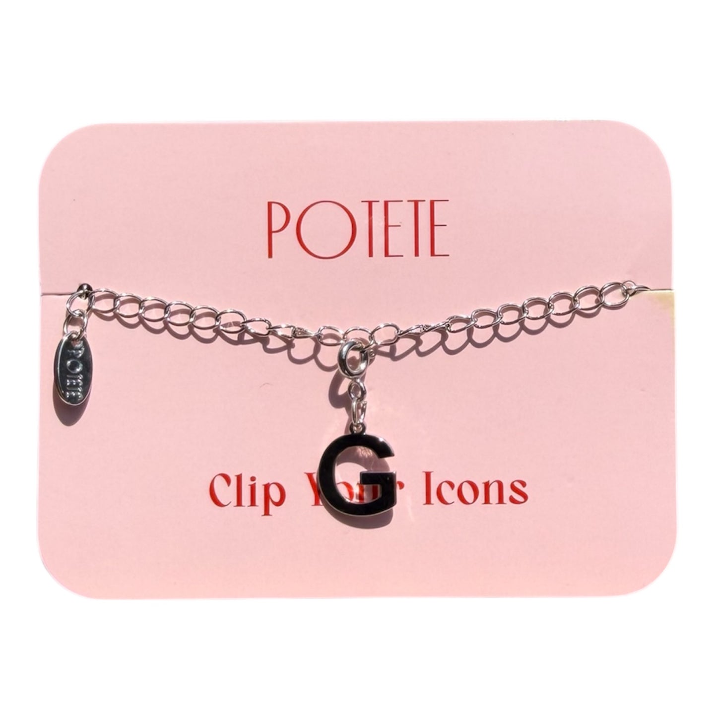 alphabet charm silver