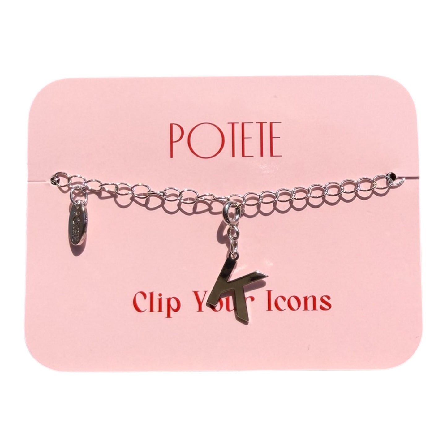 alphabet charm silver