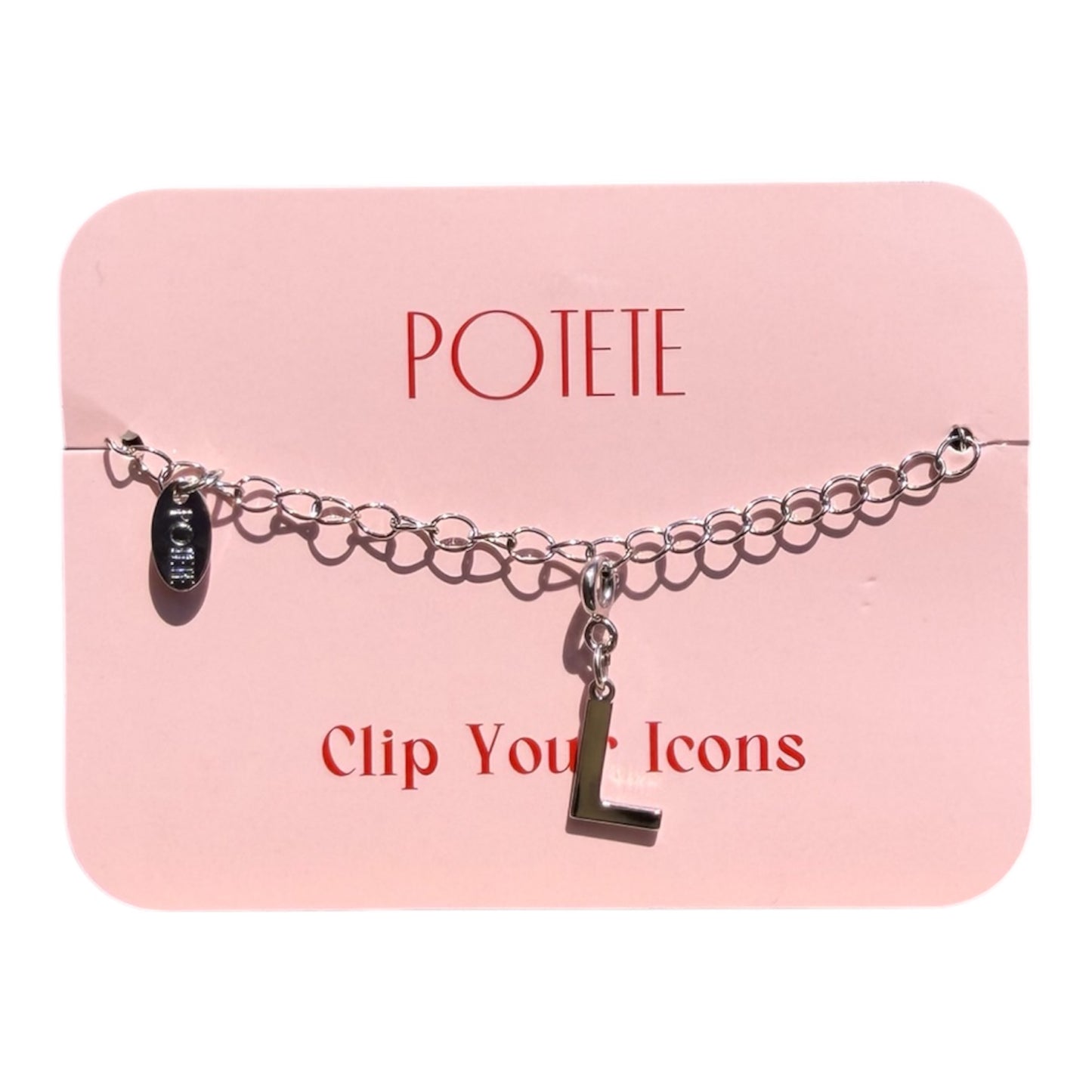 alphabet charm silver