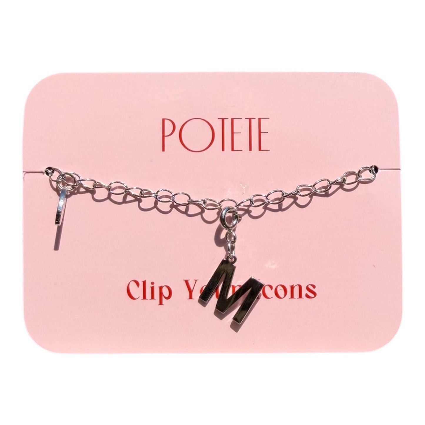 alphabet charm silver