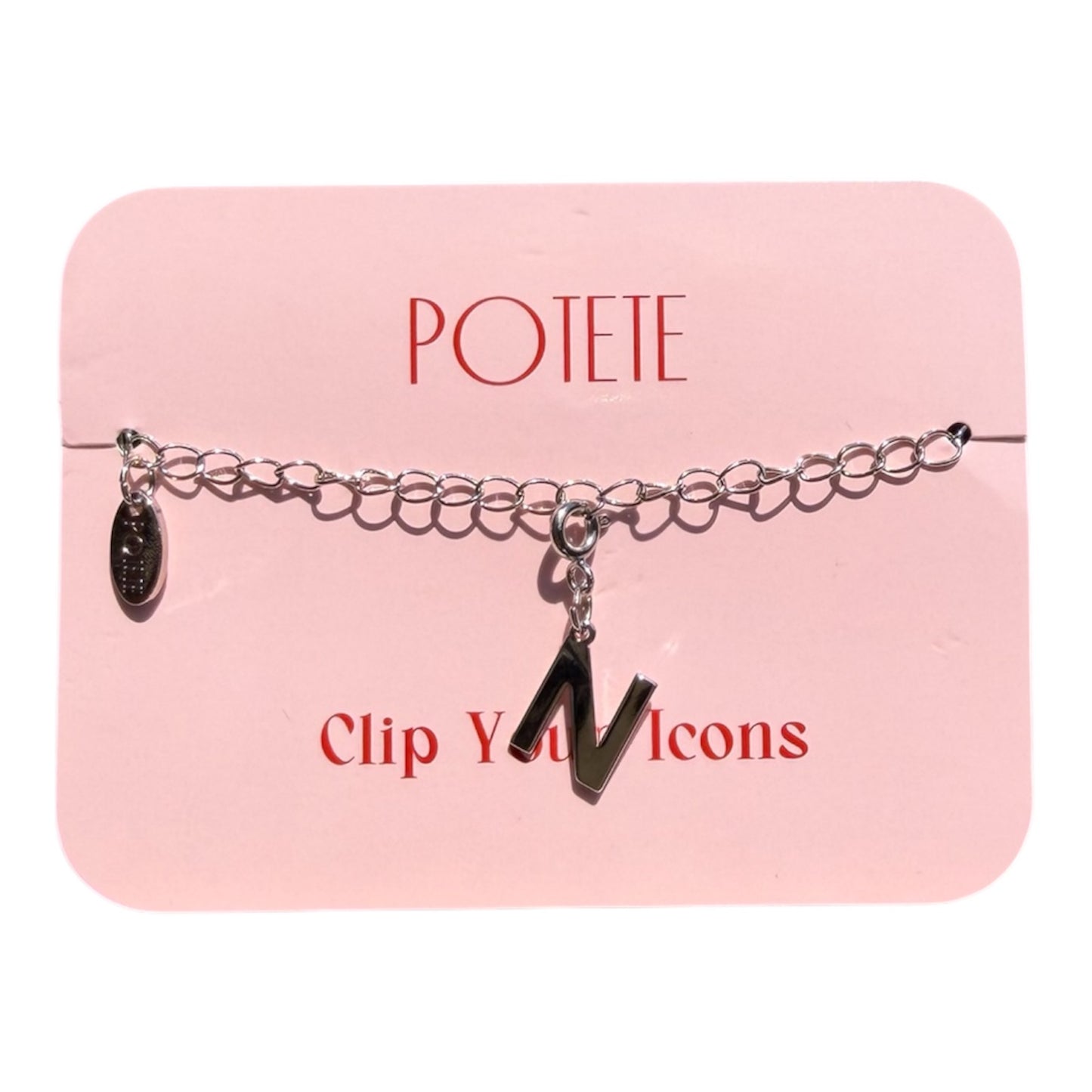 alphabet charm silver