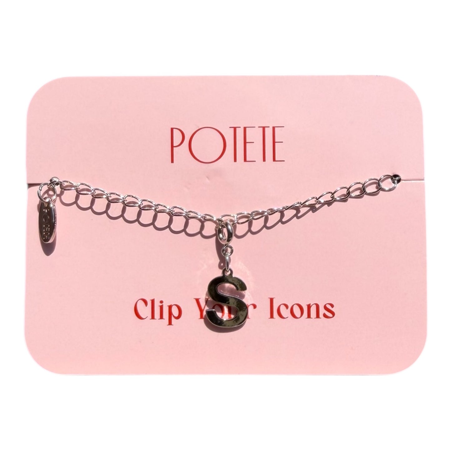 alphabet charm silver
